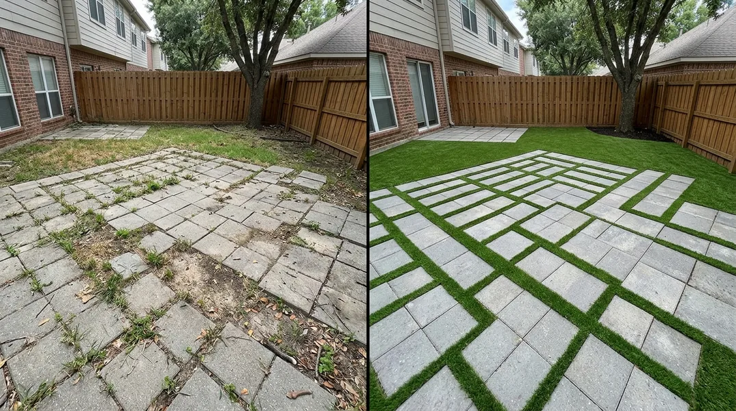 Result artificial grass installation in College Station - College Station Turf Installation